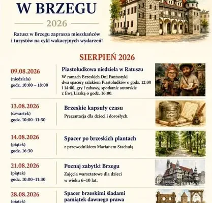 Weekend pełen atrakcji w Brzegu: warsztaty, koncerty, wystawy i kino
