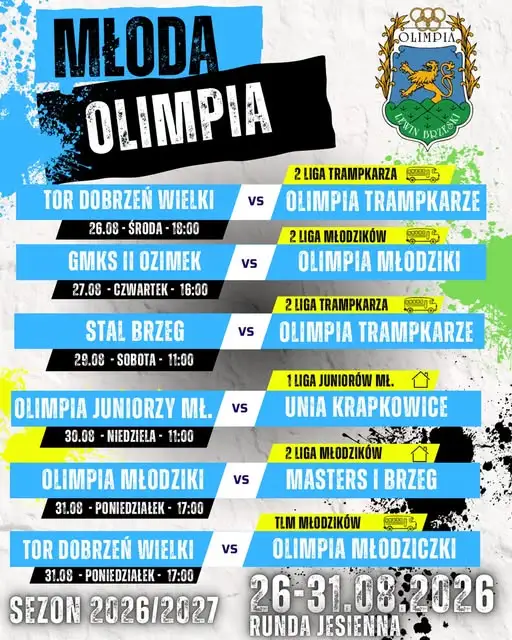 Młoda Olimpia w grze! Sześć meczów młodzieżowych drużyn w najbliższych dniach