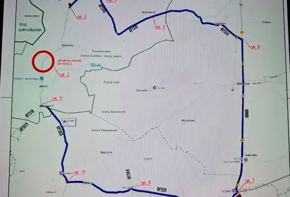 Remont drogi w Jaszowie: objazd 32 km, zamknięcie od przyszłego tygodnia