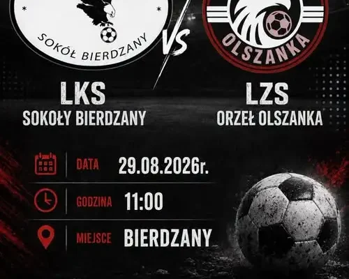 Juniorzy Orła Olszanka zagrają w sobotę w Bierdzanach