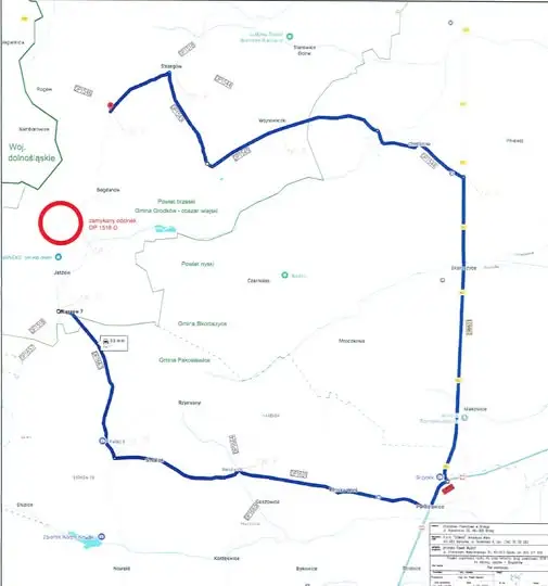 Remont drogi powiatowej Bogdanów-Jaszów od 1 września – objazd i utrudnienia