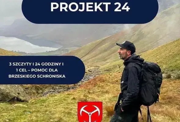 Projekt 24: Marcin Ciepielski ukończył wyzwanie, ale zbiórka dla schroniska w Brzegu trwa