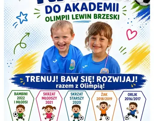 Akademia Olimpii Lewin Brzeski ogłasza nabór dla dzieci – zapisz swoją pociechę na treningi