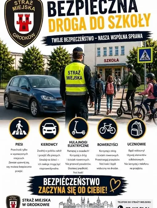Bezpieczna droga do szkoły – apel do rowerzystów, hulajnogistów i kierowców