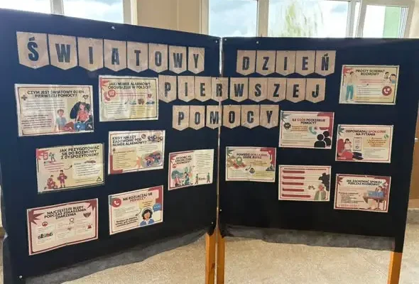 Światowy Dzień Pierwszej Pomocy w PSP nr 5 w Brzegu – szkolna gazetka i warsztaty