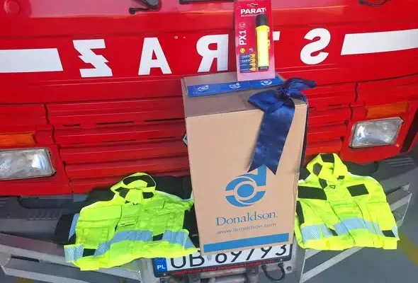 Donaldson wspiera OSP Lubsza – nowy sprzęt dla strażaków