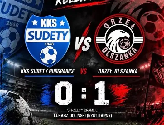 Orzeł Olszanka wywozi trzy punkty z Burgrabic. Łukasz Doliński bohaterem meczu