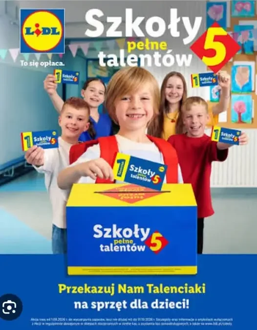 Szkoła Podstawowa nr 5 w Brzegu zbiera talenciaki Lidla na pomoce dydaktyczne