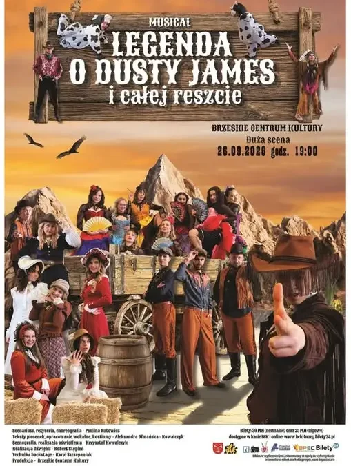 Ostatni spektakl „Legendy o Dusty James i całej reszcie” w Brzeskim Centrum Kultury
