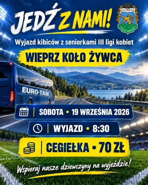 Wyjazd kibiców na mecz seniorek w Wieprzu – zapisy do czwartku