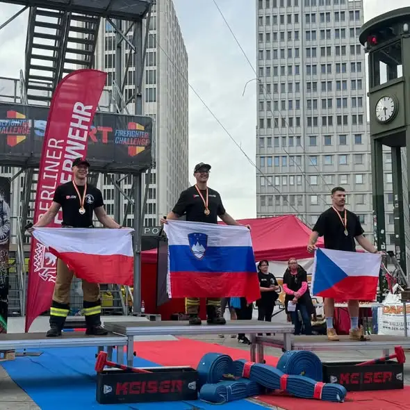 Strażak z Brzegu na podium w Berlinie – sukces w Firefighter Combat Challenge