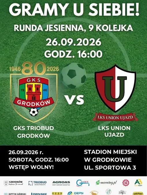 GKS Grodków wraca na własny stadion. W sobotę wszyscy na trybuny