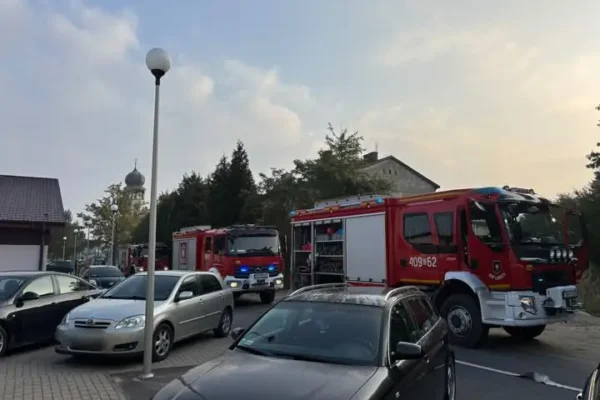 Rozszczelniona butla z gazem w Lubszy — interweniowały zastępy straży pożarnej