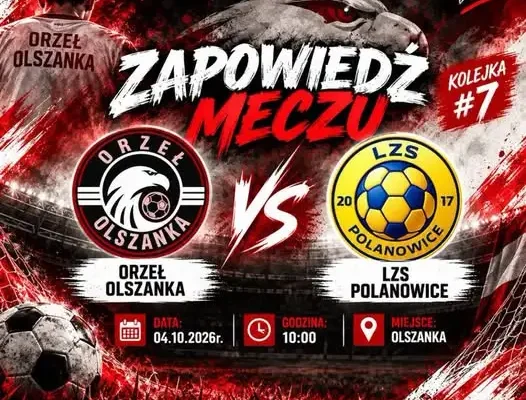 LZS Polanowice zagra w Olszance. 7. kolejka juniorów już w niedzielę