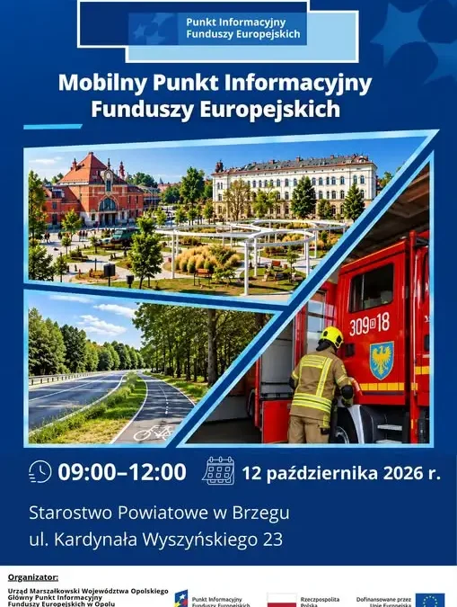 Mobilny Punkt Informacyjny Funduszy Europejskich w Brzegu – skorzystaj z bezpłatnych konsultacji
