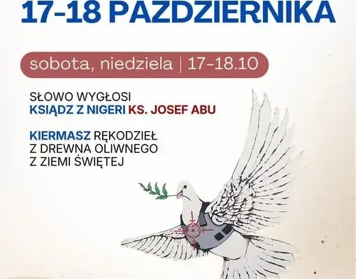 Kiermasz „S.O.S. dla Ziemi Świętej” w Grodkowie – 17 i 18 października
