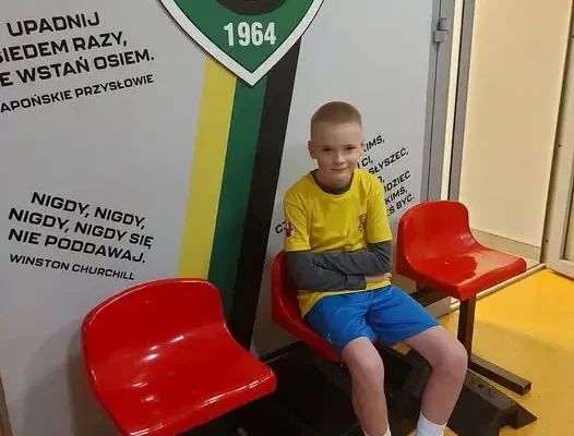 Młody zawodnik GKS-u Grodków na konsultacjach w Katowicach