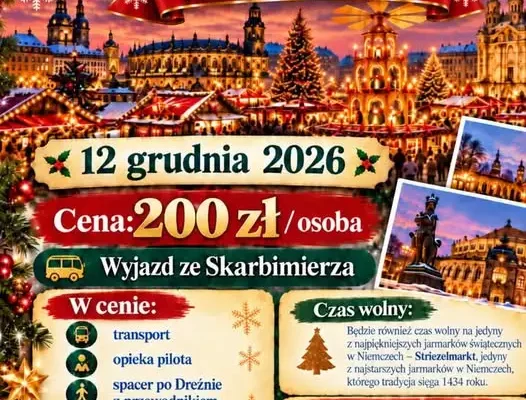 Gminna wycieczka na jarmark świąteczny w Dreźnie – zapisy do 15 listopada