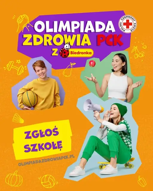 Olimpiada Zdrowia PCK z Biedronką – startuje 34. edycja konkursu dla uczniów