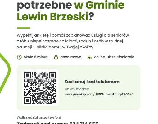 Gmina Lewin Brzeski pyta mieszkańców o potrzeby w pomocy społecznej
