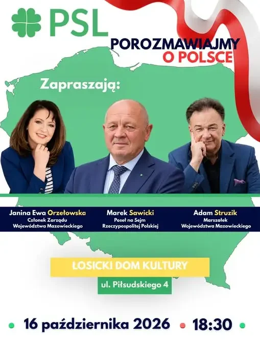 Łosice: spotkanie „Porozmawiajmy o Polsce” z udziałem polityków i samorządowców