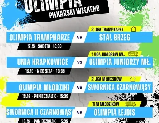 Młoda Olimpia Lewin Brzeski w akcji – cztery mecze w trzy dni