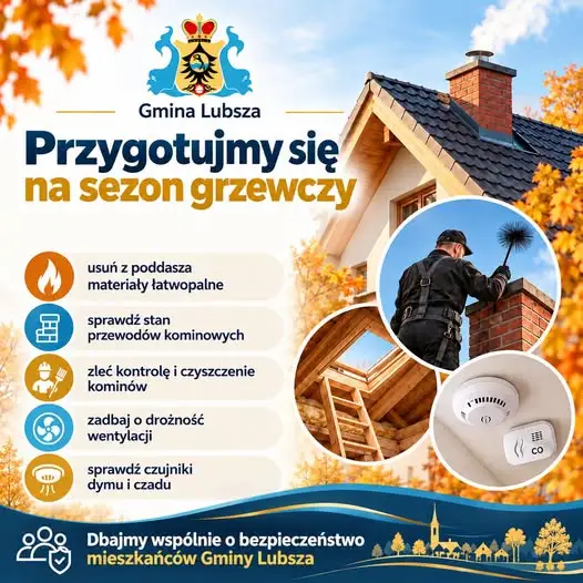 Bezpieczny sezon grzewczy w Gminie Lubsza – o czym muszą pamiętać mieszkańcy