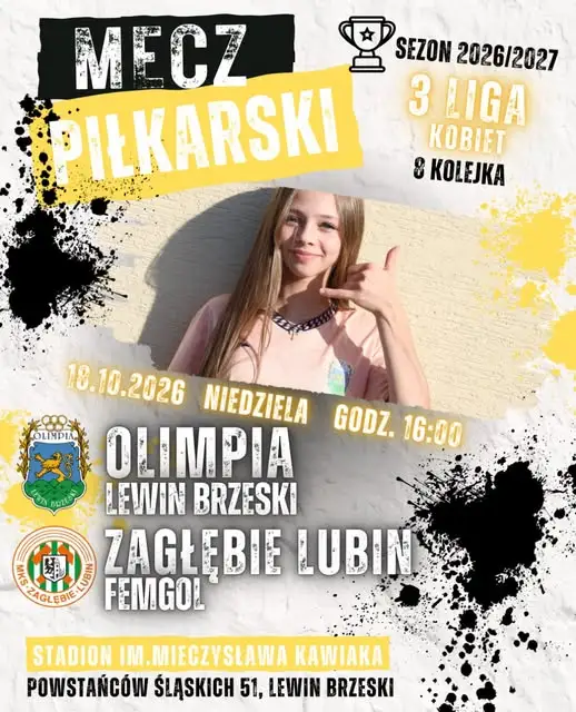 Olimpia Lewin Brzeski podejmie Zagłębie Lubin w III lidze kobiet