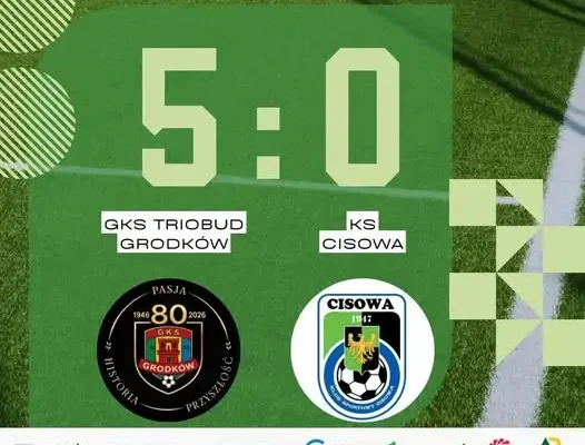GKS Grodków pewnie wygrywa! Pięć bramek i świetna gra drużyny